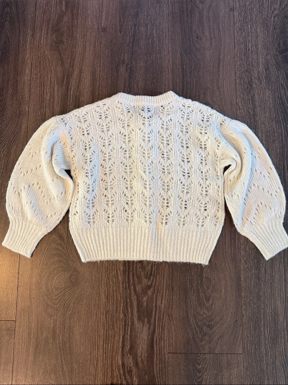 Old Navy Cream Button-Front Kids Cardigan, Size M 8
